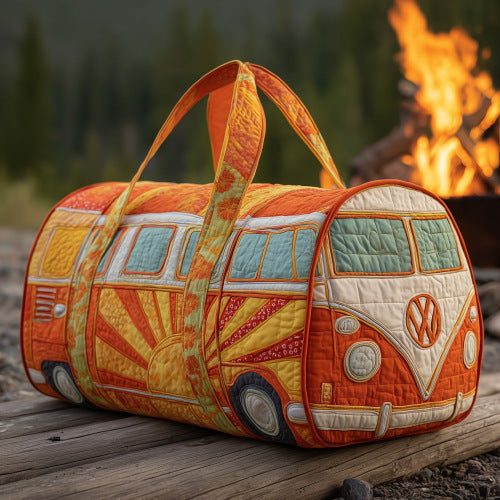 Quilted Embroidery Travel Bag