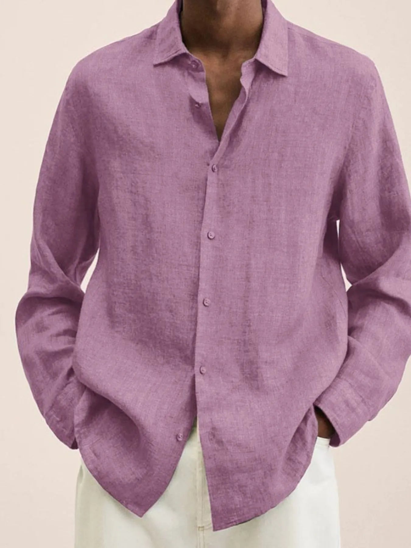 Men's Button-Down Long Sleeve Shirt