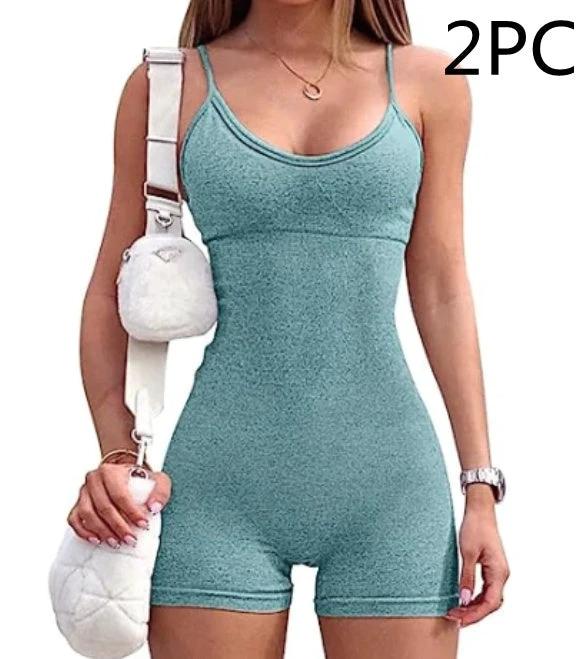 Women's Spaghetti Strap Shorts Jumpsuit/Romper