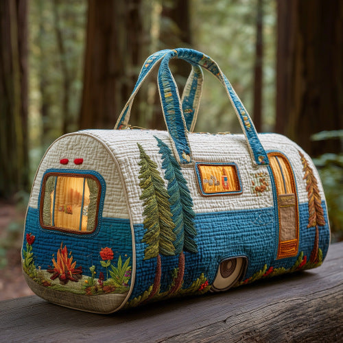 Quilted Embroidery Travel Bag