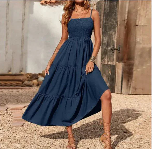 Chic Chiffon Layered Swing Dress