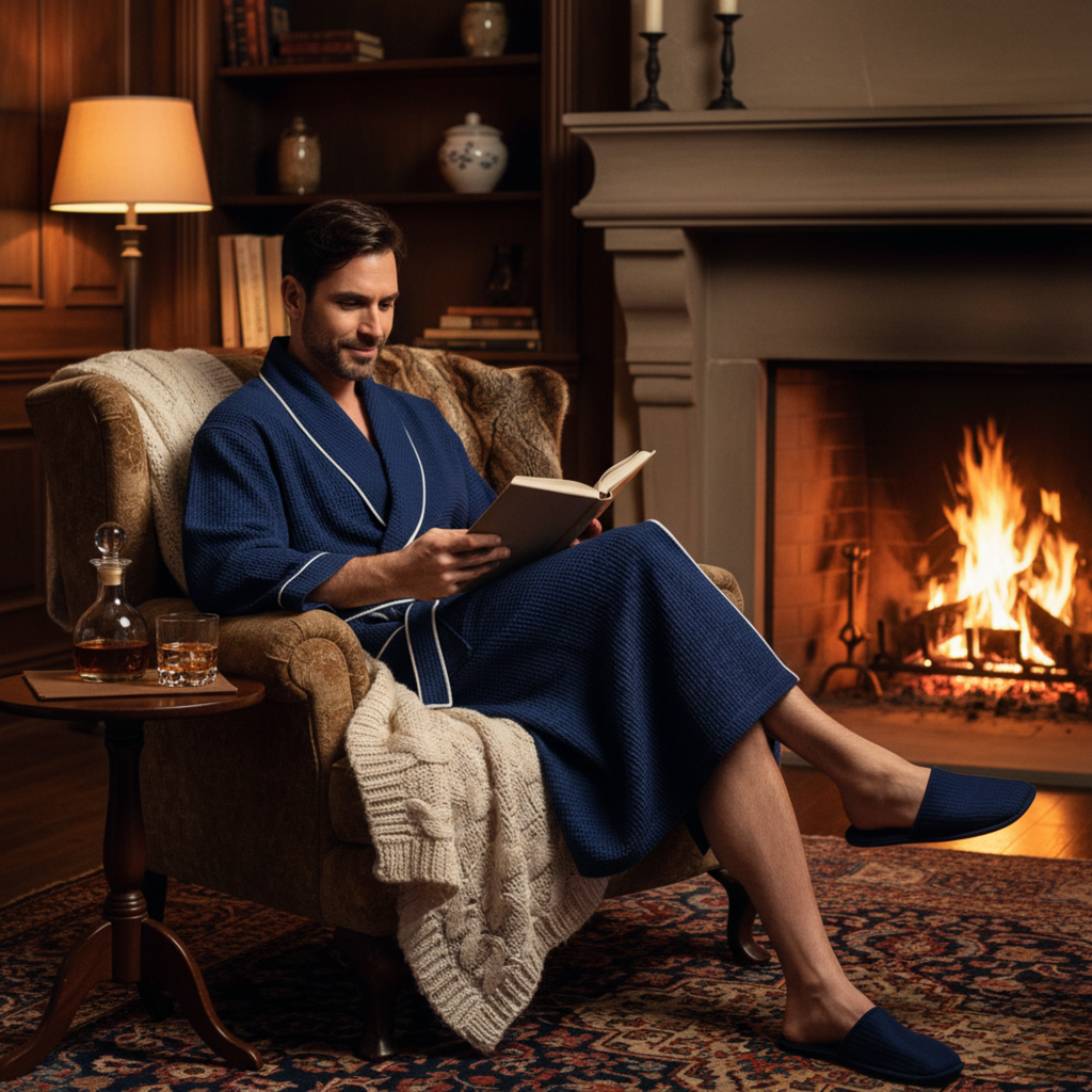 Premium Waffle Robe for Men