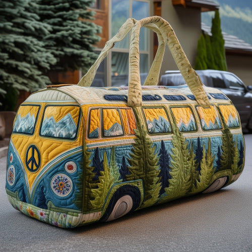 Quilted Embroidery Travel Bag