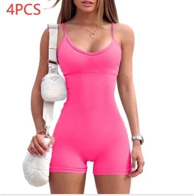 Women's Spaghetti Strap Shorts Jumpsuit/Romper