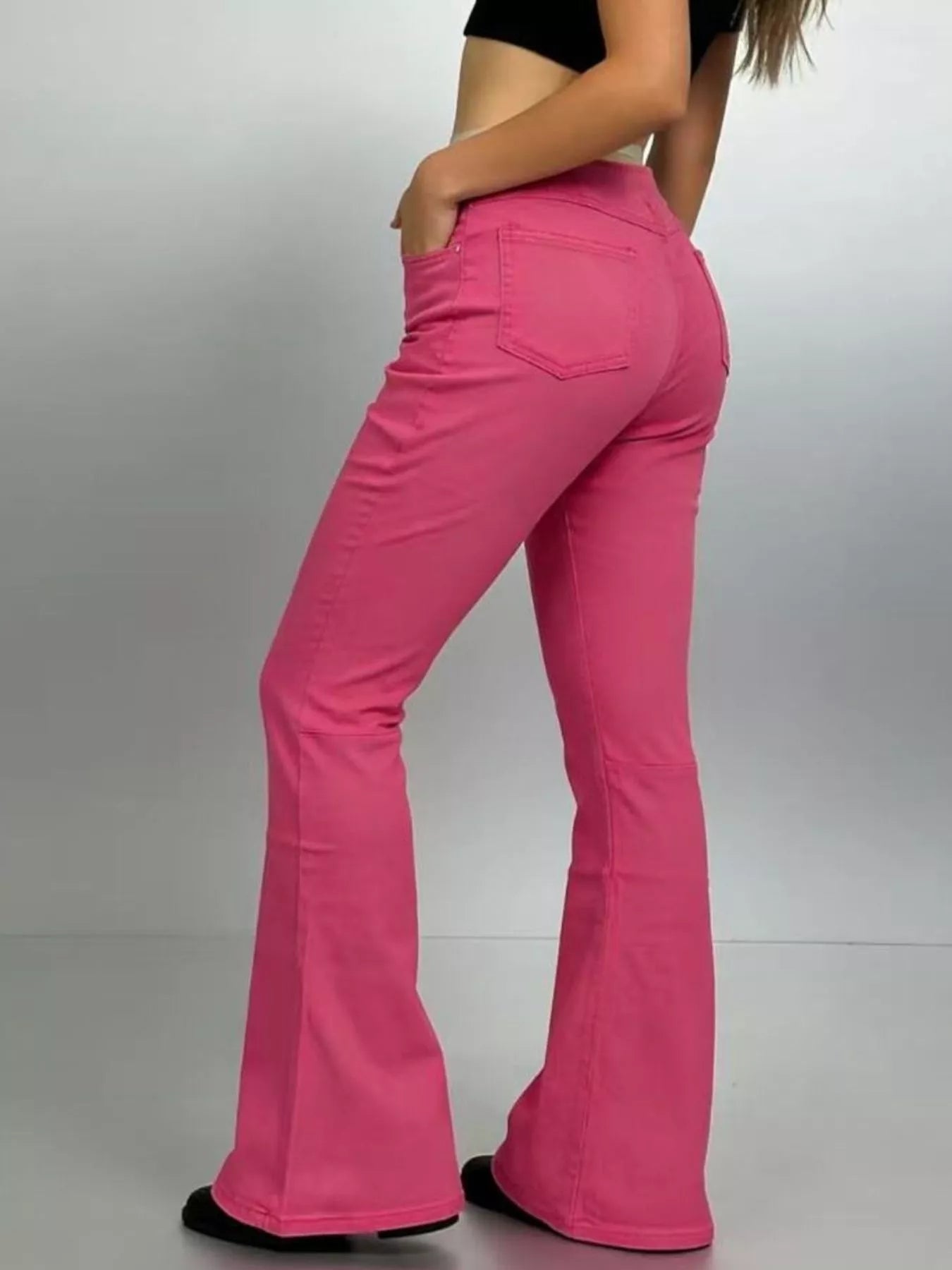 High-Waisted Flare Jeans
