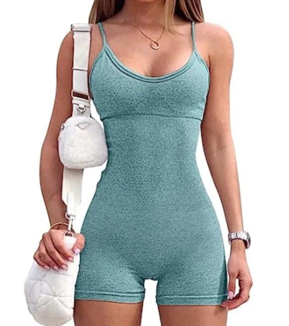 Women's Spaghetti Strap Shorts Jumpsuit/Romper