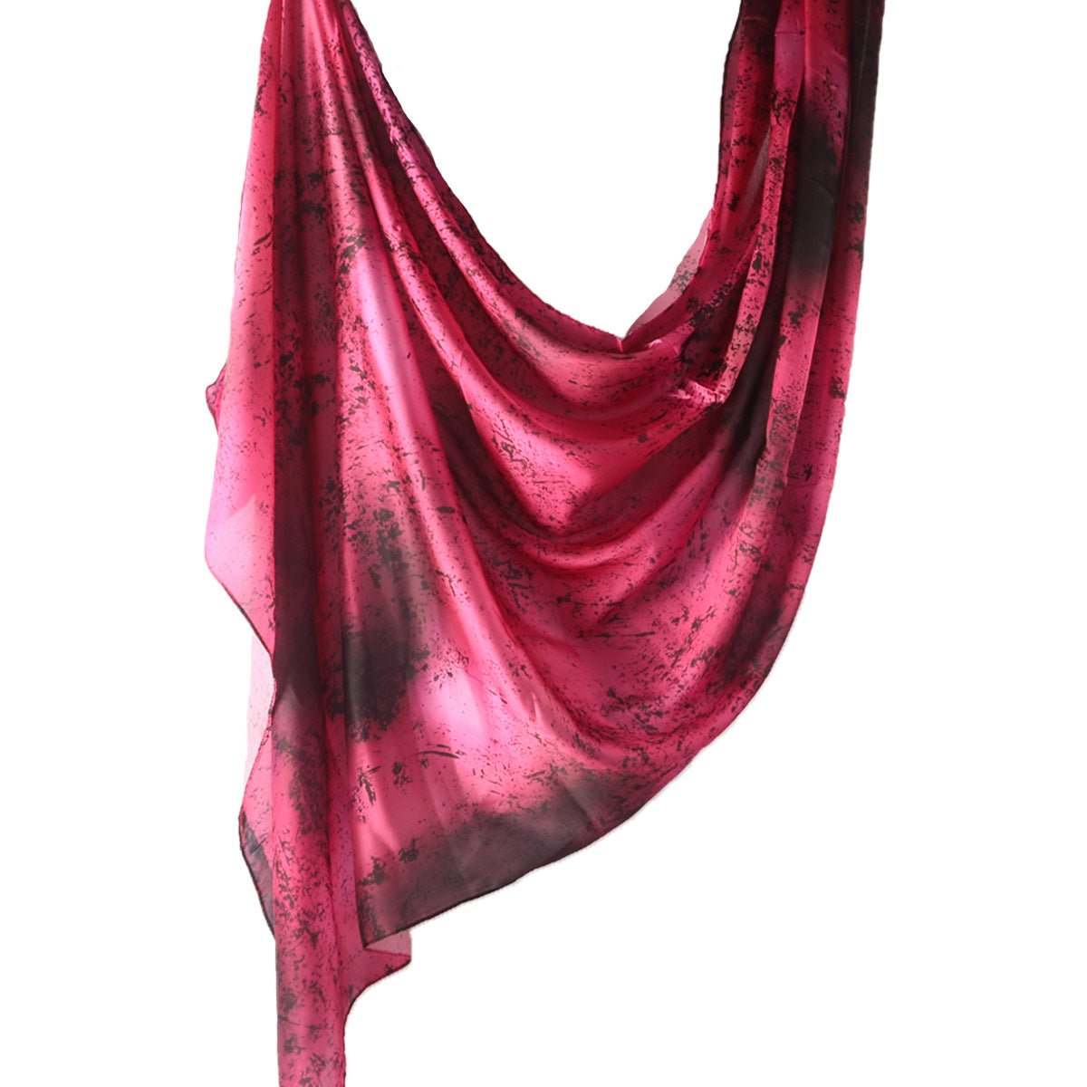 Elegant Satin Marble Print Hijab