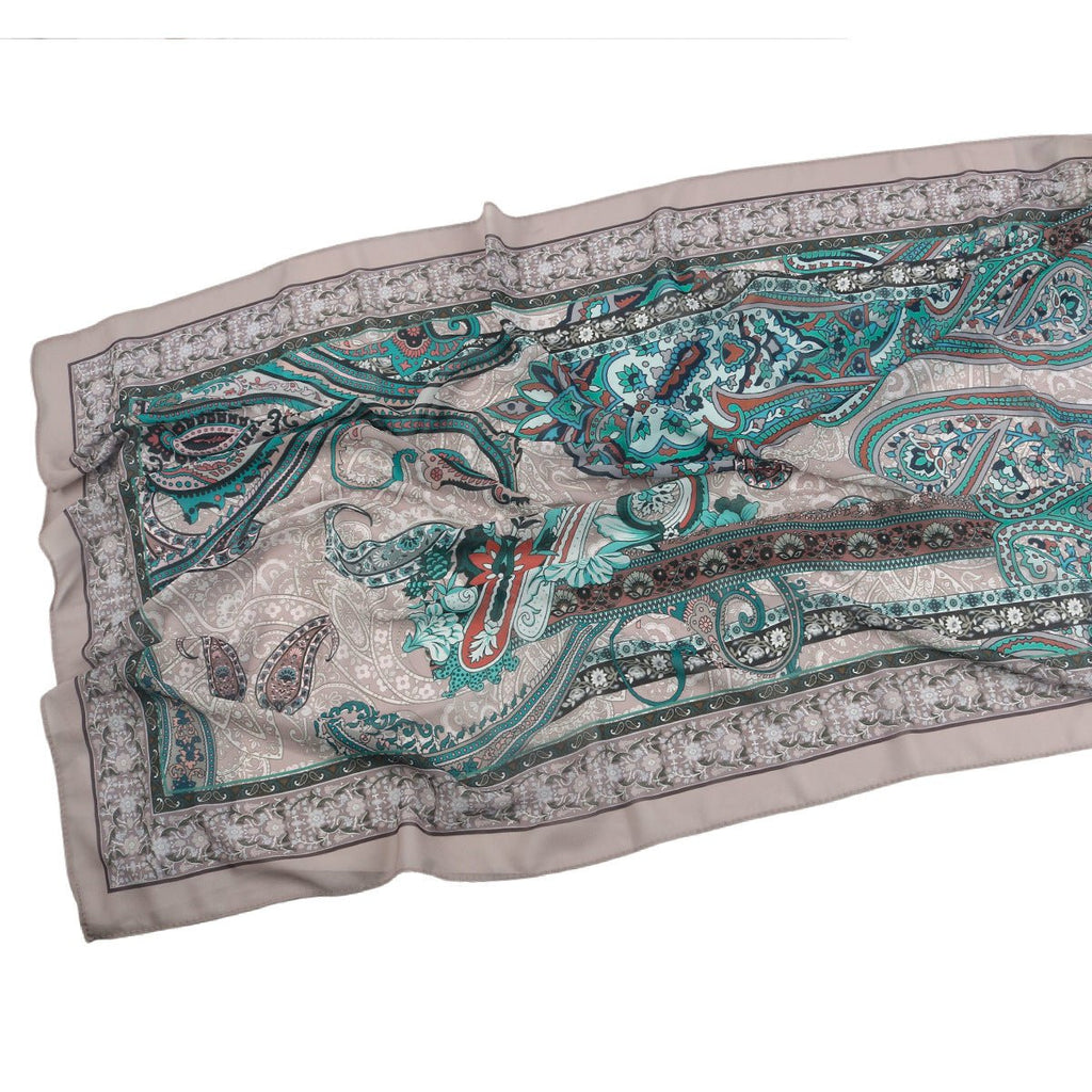 Elegant Printed Chiffon Bohemian Style Hijab Scarf Breathable Sun Protection