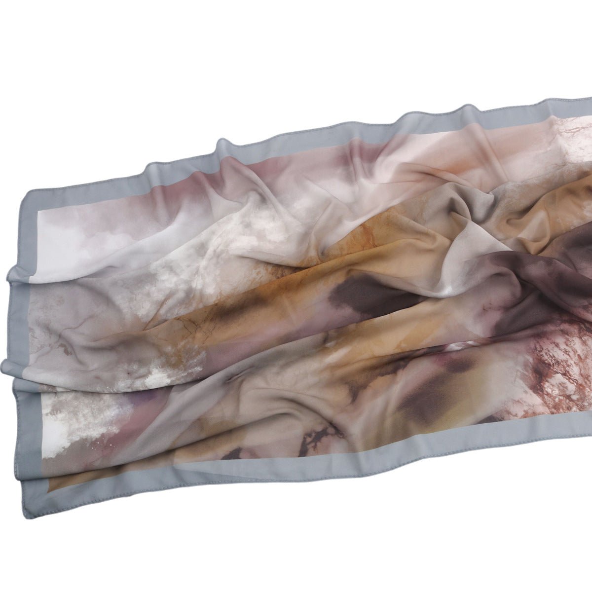 Elegant Printed Chiffon Bohemian Style Hijab Scarf Breathable Sun Protection