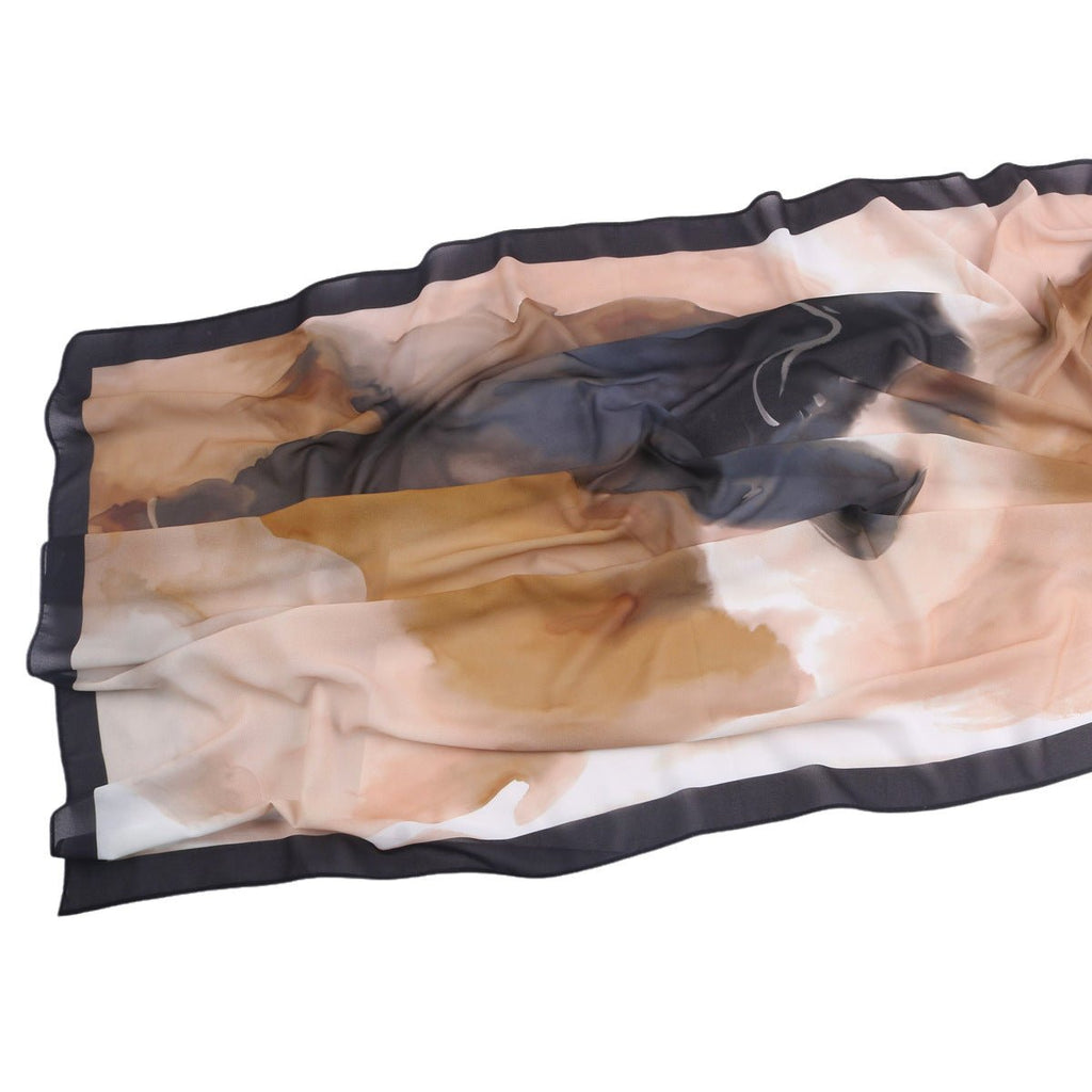 Elegant Printed Chiffon Bohemian Style Hijab Scarf Breathable Sun Protection