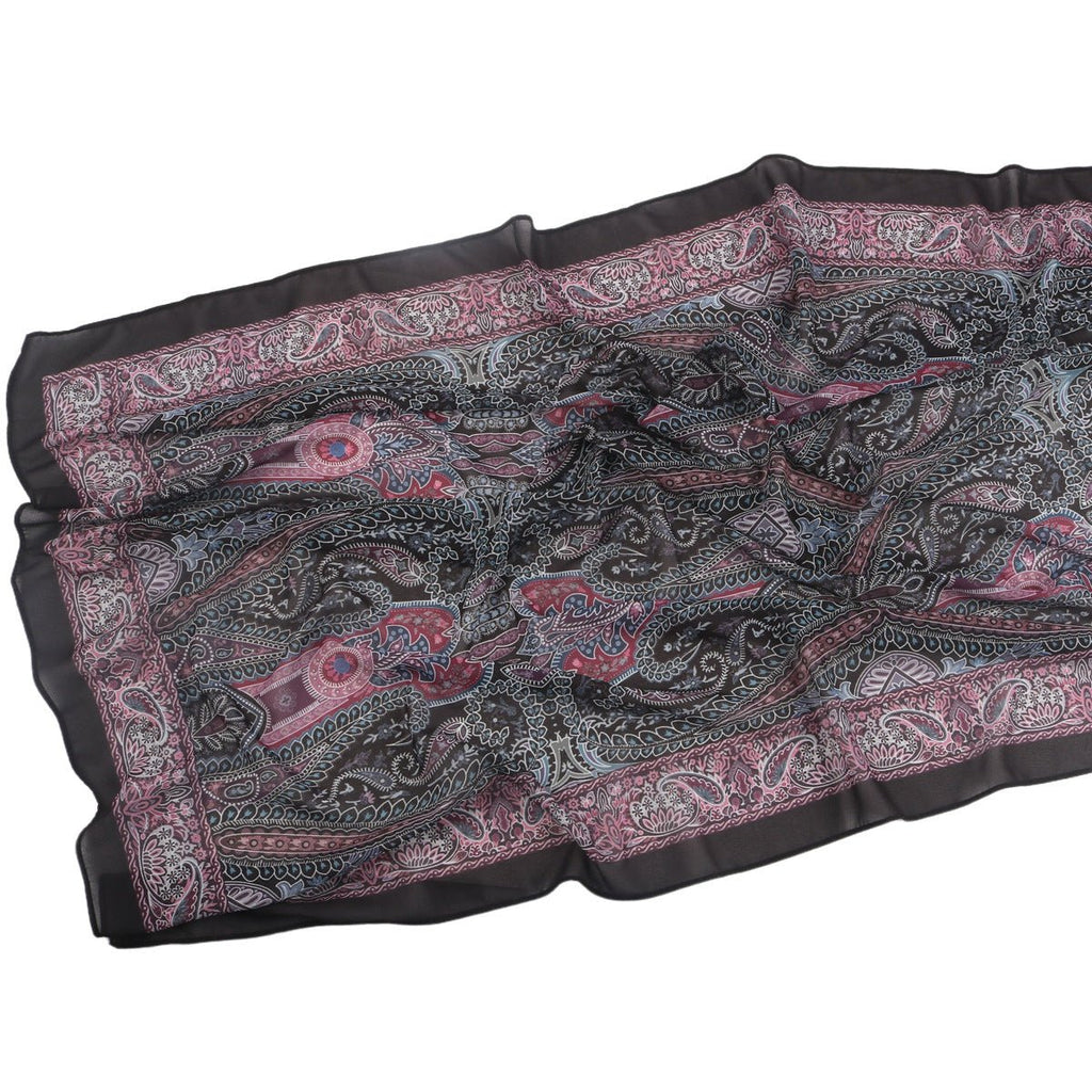 Elegant Printed Chiffon Bohemian Style Hijab Scarf Breathable Sun Protection