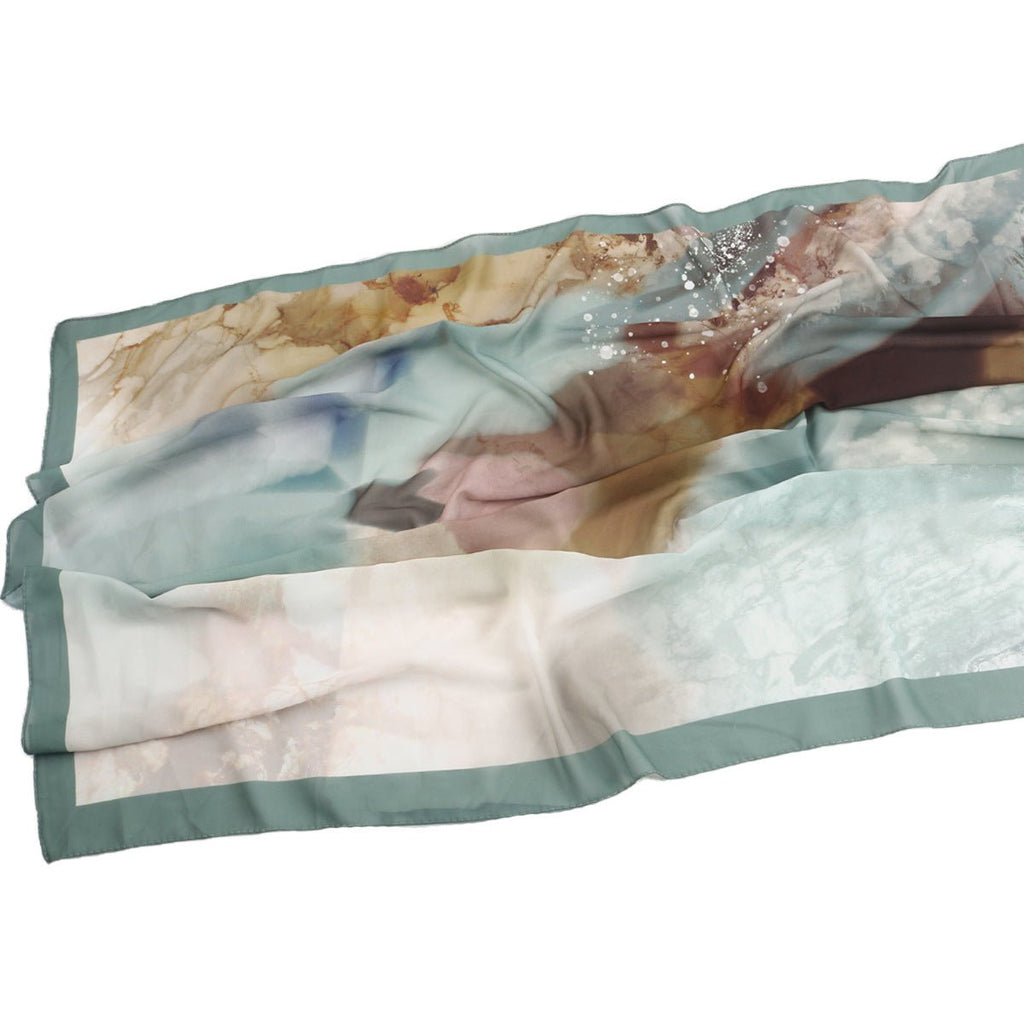 Elegant Printed Chiffon Bohemian Style Hijab Scarf Breathable Sun Protection
