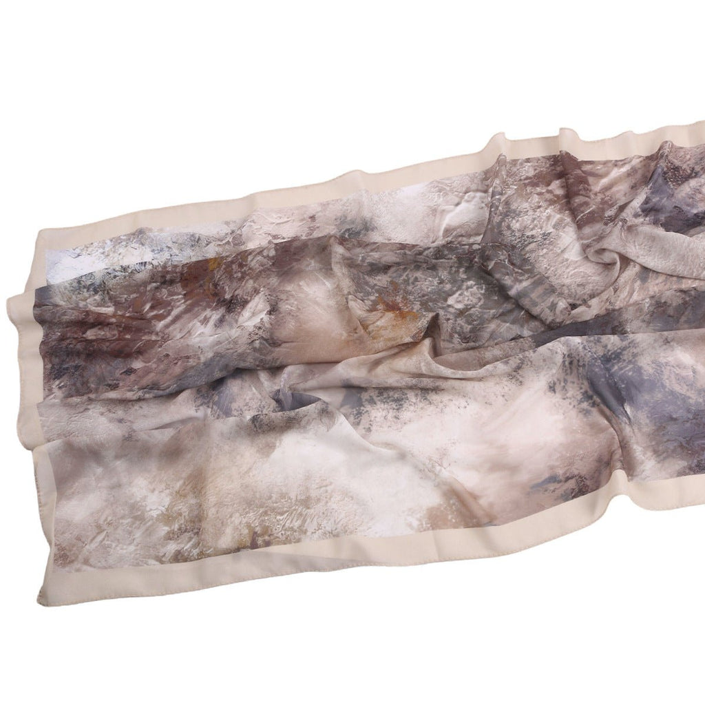 Elegant Printed Chiffon Bohemian Style Hijab Scarf Breathable Sun Protection