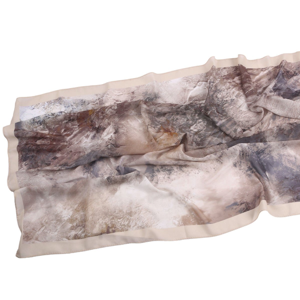 Elegant Printed Chiffon Bohemian Style Hijab Scarf Breathable Sun Protection