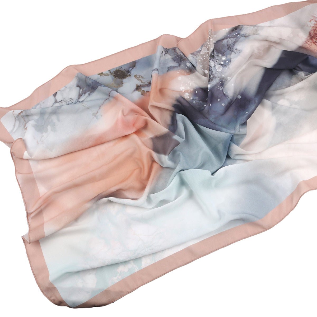 Elegant Printed Chiffon Bohemian Style Hijab Scarf Breathable Sun Protection