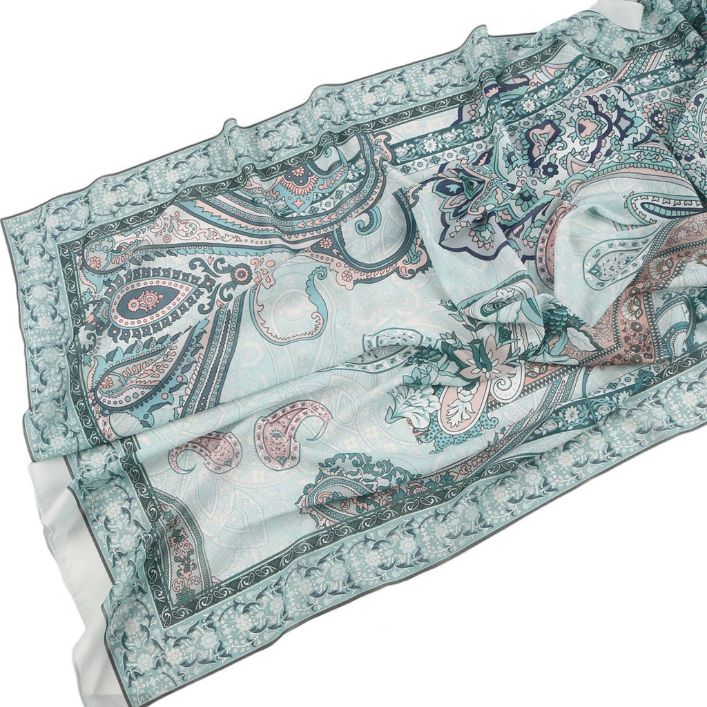 Elegant Printed Chiffon Bohemian Style Hijab Scarf Breathable Sun Protection