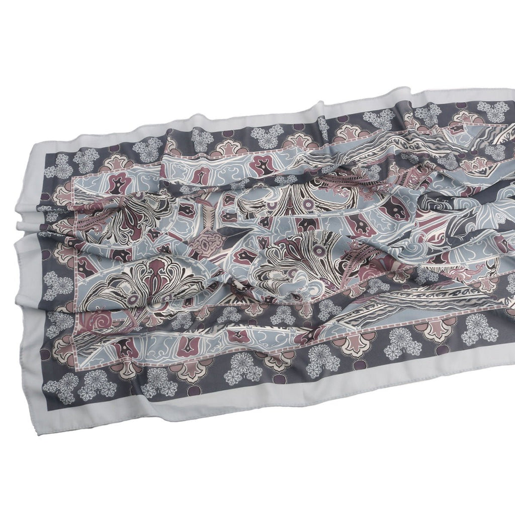 Elegant Printed Chiffon Bohemian Style Hijab Scarf Breathable Sun Protection
