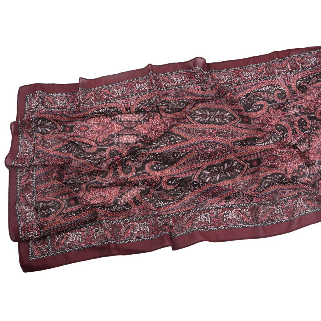 Elegant Printed Chiffon Bohemian Style Hijab Scarf Breathable Sun Protection