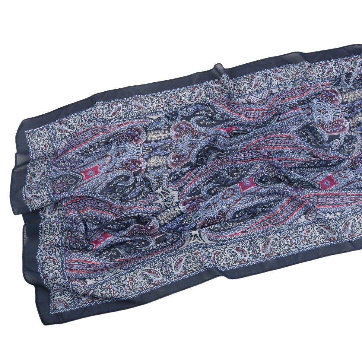 Elegant Printed Chiffon Bohemian Style Hijab Scarf Breathable Sun Protection