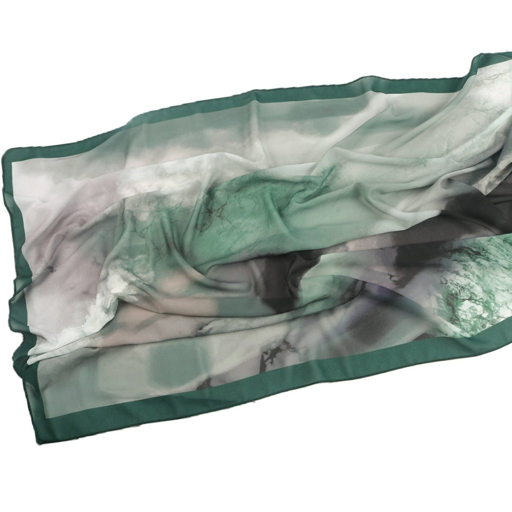 Elegant Printed Chiffon Bohemian Style Hijab Scarf Breathable Sun Protection