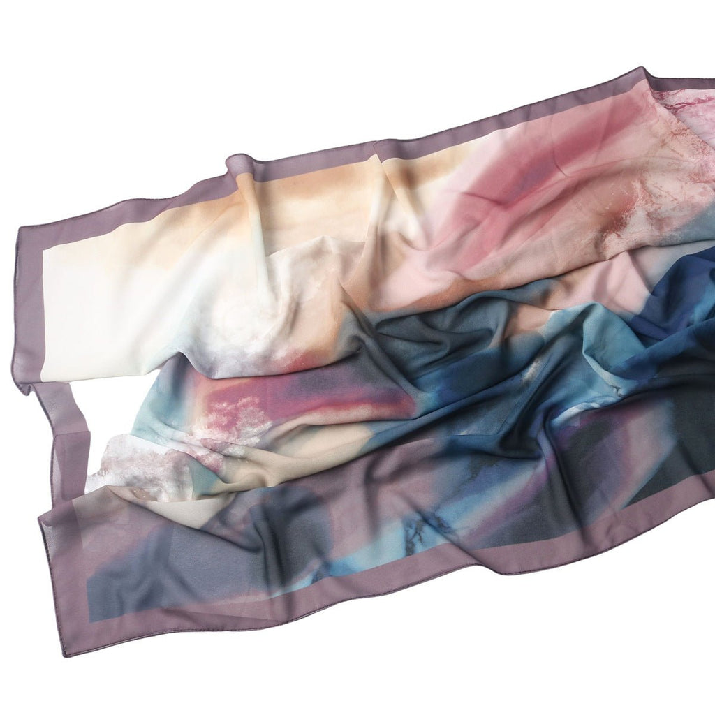 Elegant Printed Chiffon Bohemian Style Hijab Scarf Breathable Sun Protection