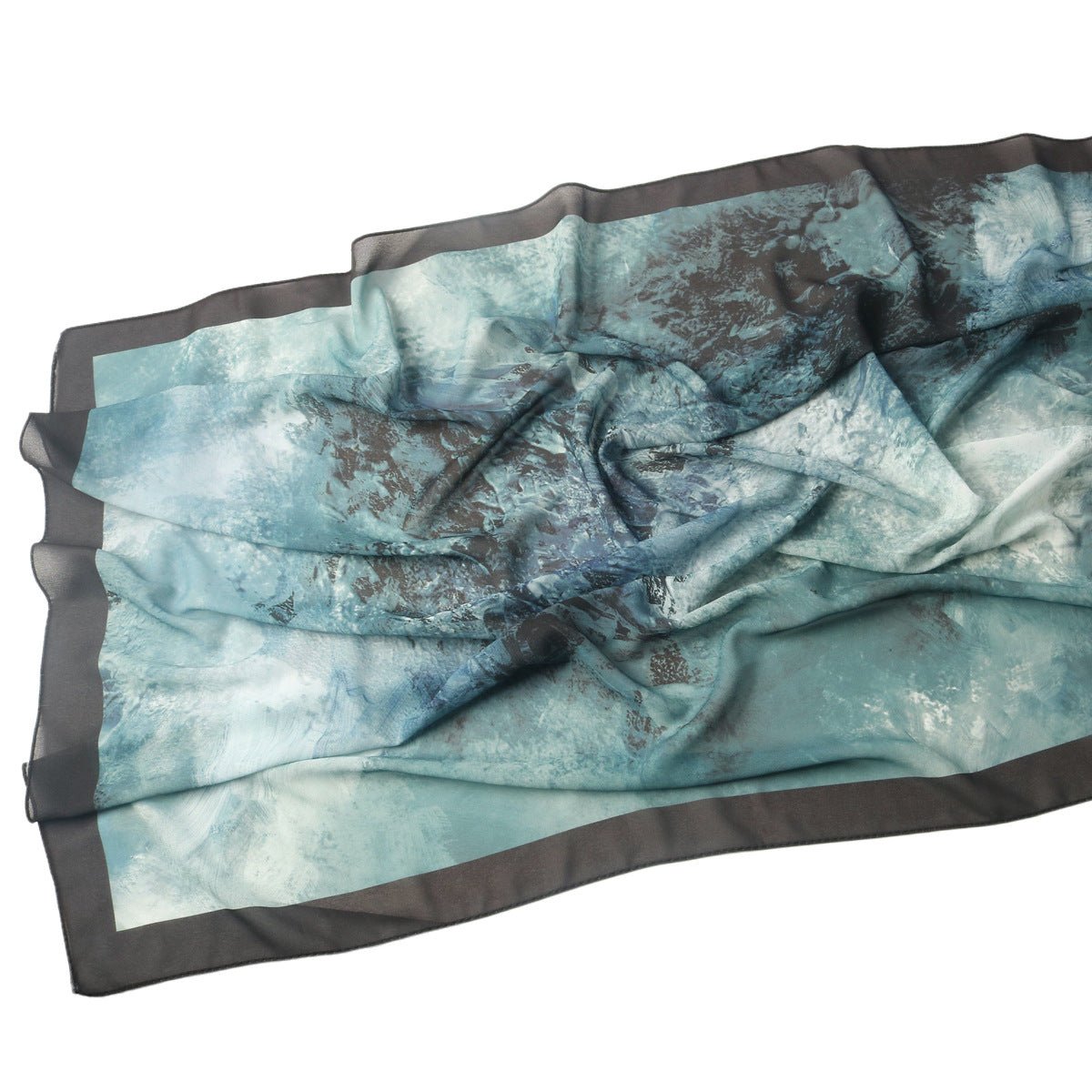 Elegant Printed Chiffon Bohemian Style Hijab Scarf Breathable Sun Protection