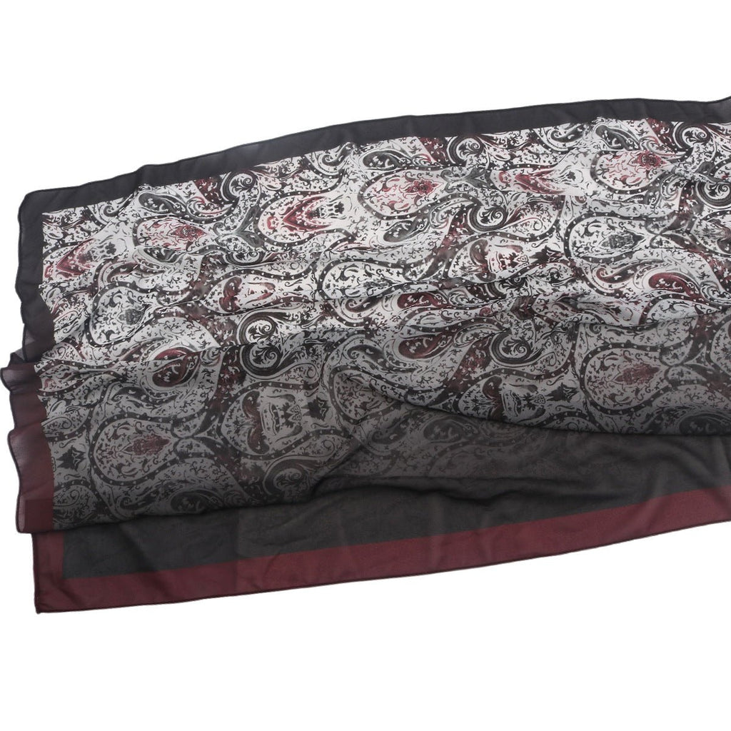 Elegant Printed Chiffon Bohemian Style Hijab Scarf Breathable Sun Protection