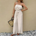Women's Ruffled Tube Top Jumpsuit