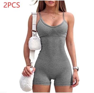 Women's Spaghetti Strap Shorts Jumpsuit/Romper