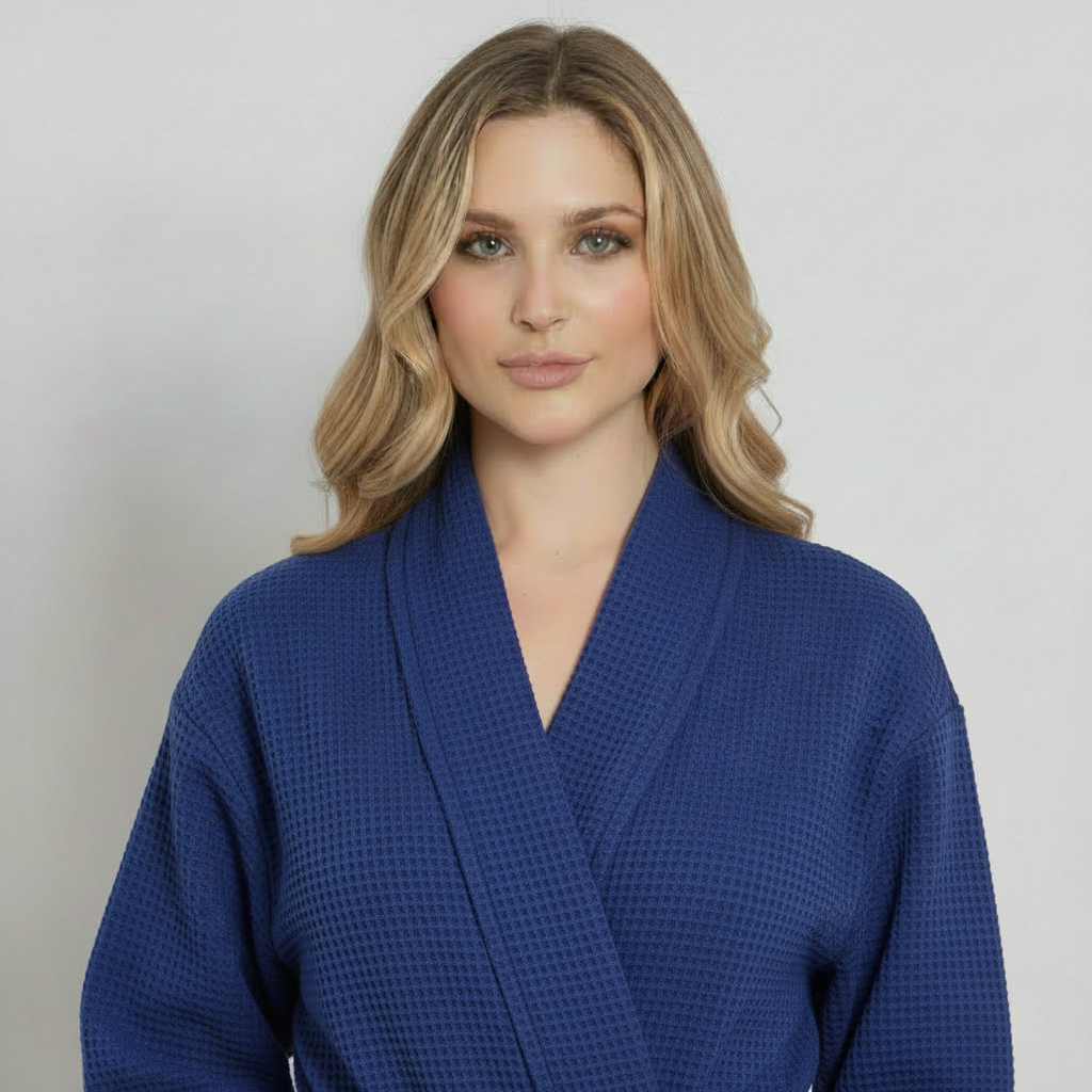 Women's Lightweight Waffle Robe, Quick-Dry Spa Comfort