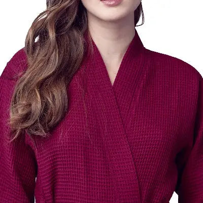 Women's Lightweight Waffle Robe, Quick-Dry Spa Comfort