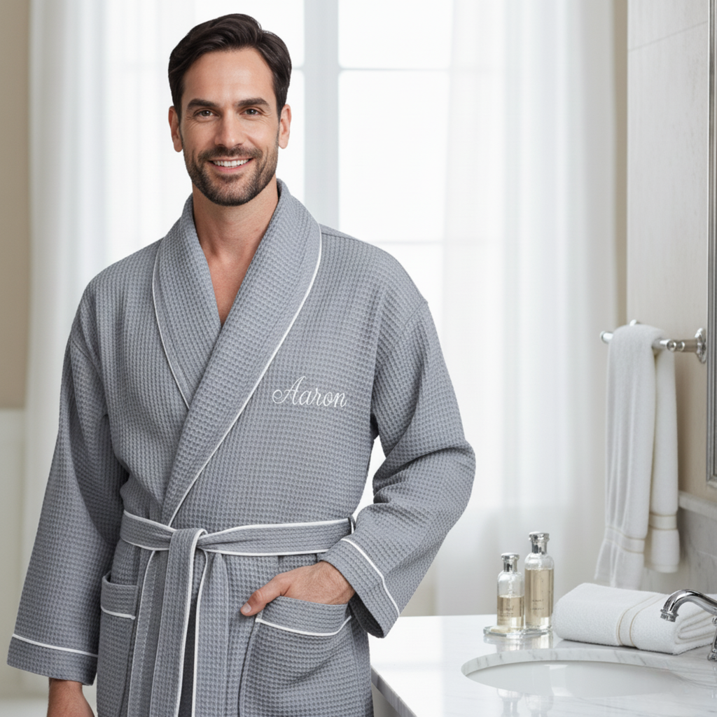 Premium Waffle Robe for Men