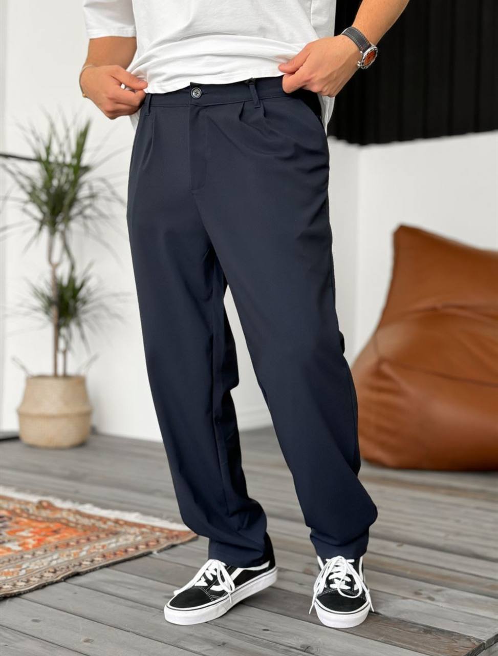 Men's Pleated Trousers