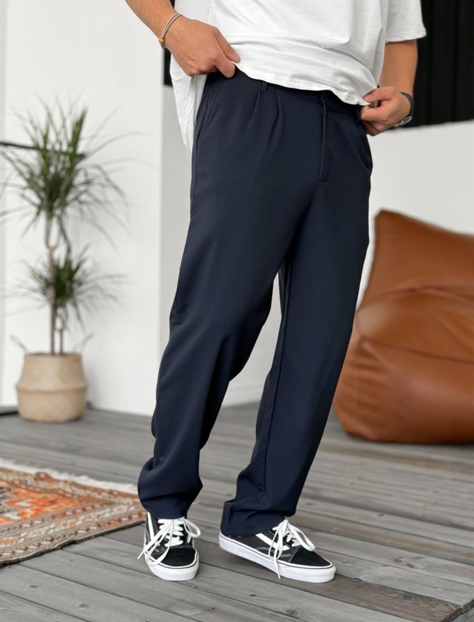 Men's Pleated Trousers