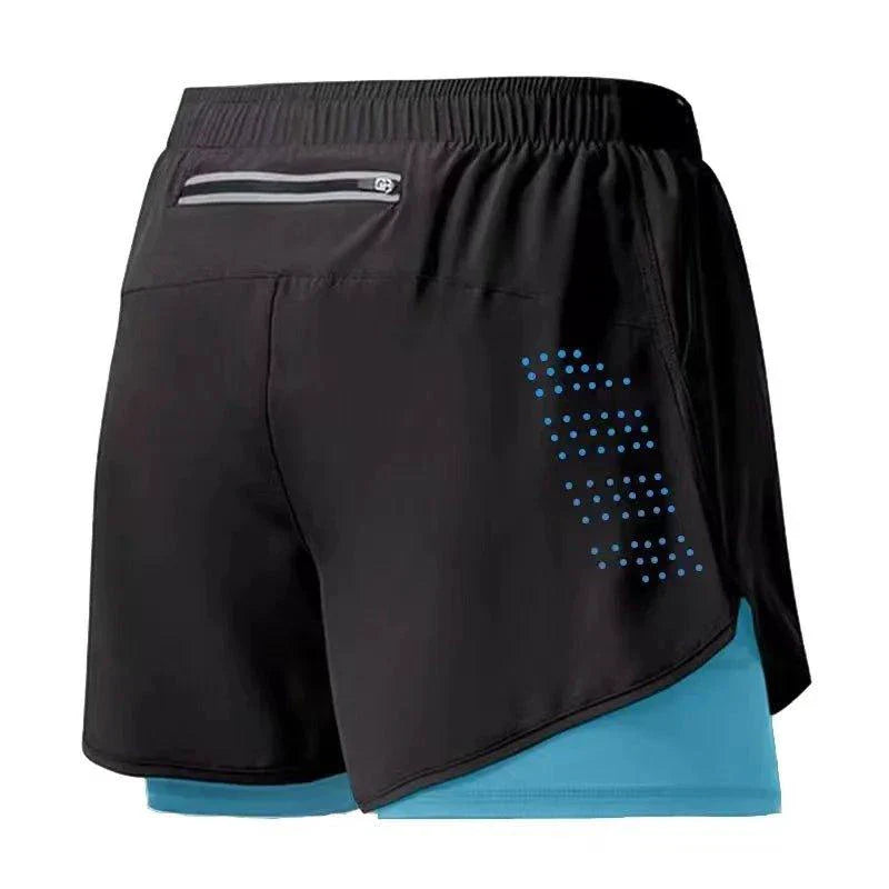Men's Quick-drying Fitness Double Layer Shorts