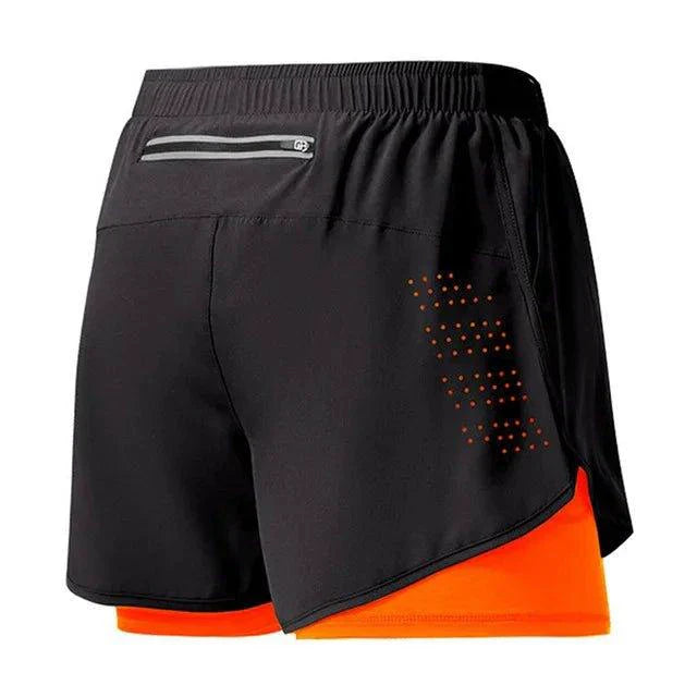 Men's Quick-drying Fitness Double Layer Shorts