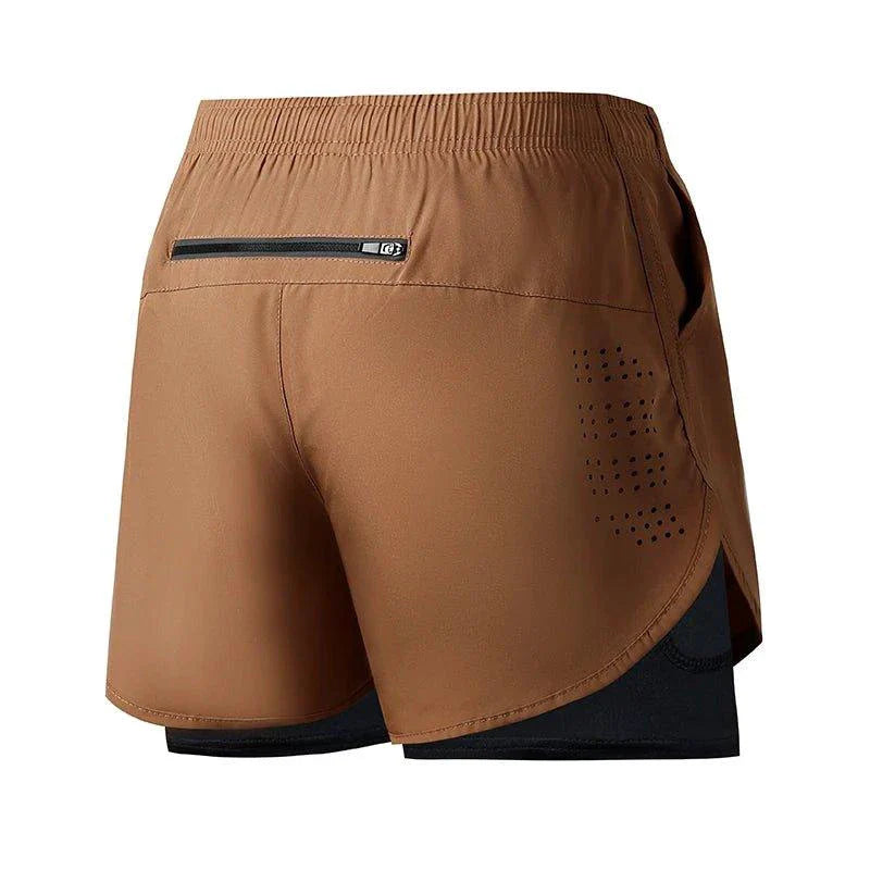 Men's Quick-drying Fitness Double Layer Shorts