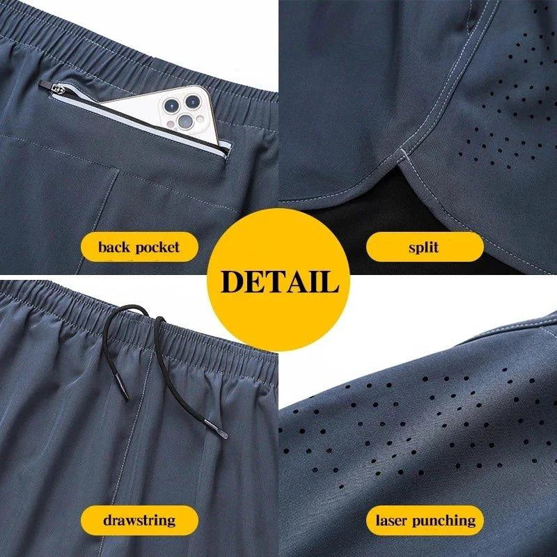 Men's Quick-drying Fitness Double Layer Shorts