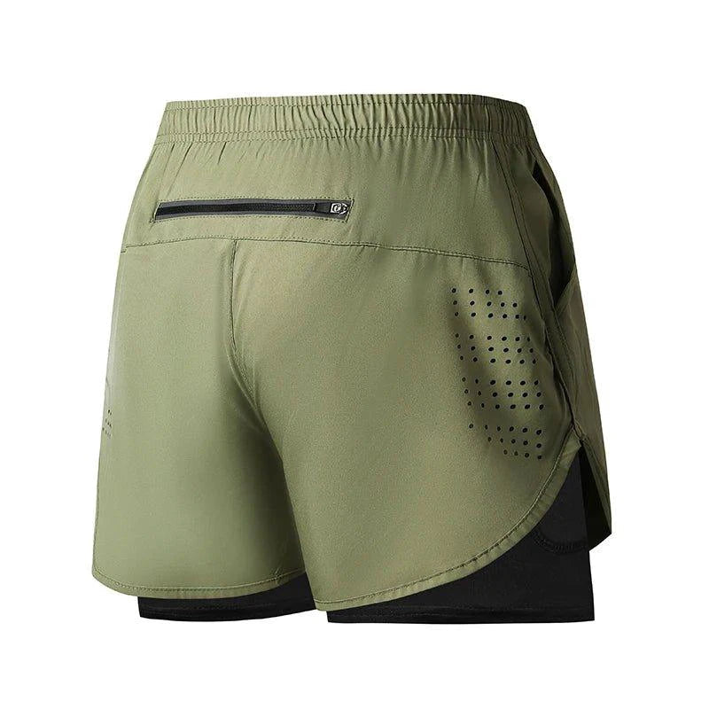 Men's Quick-drying Fitness Double Layer Shorts