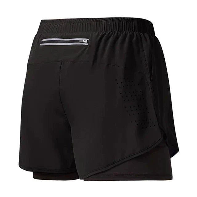 Men's Quick-drying Fitness Double Layer Shorts