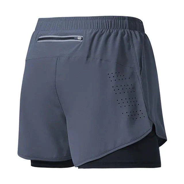 Men's Quick-drying Fitness Double Layer Shorts