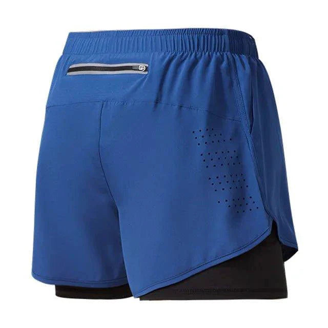 Men's Quick-drying Fitness Double Layer Shorts