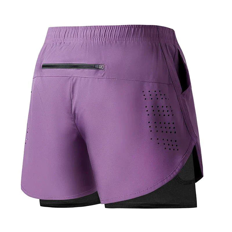 Men's Quick-drying Fitness Double Layer Shorts