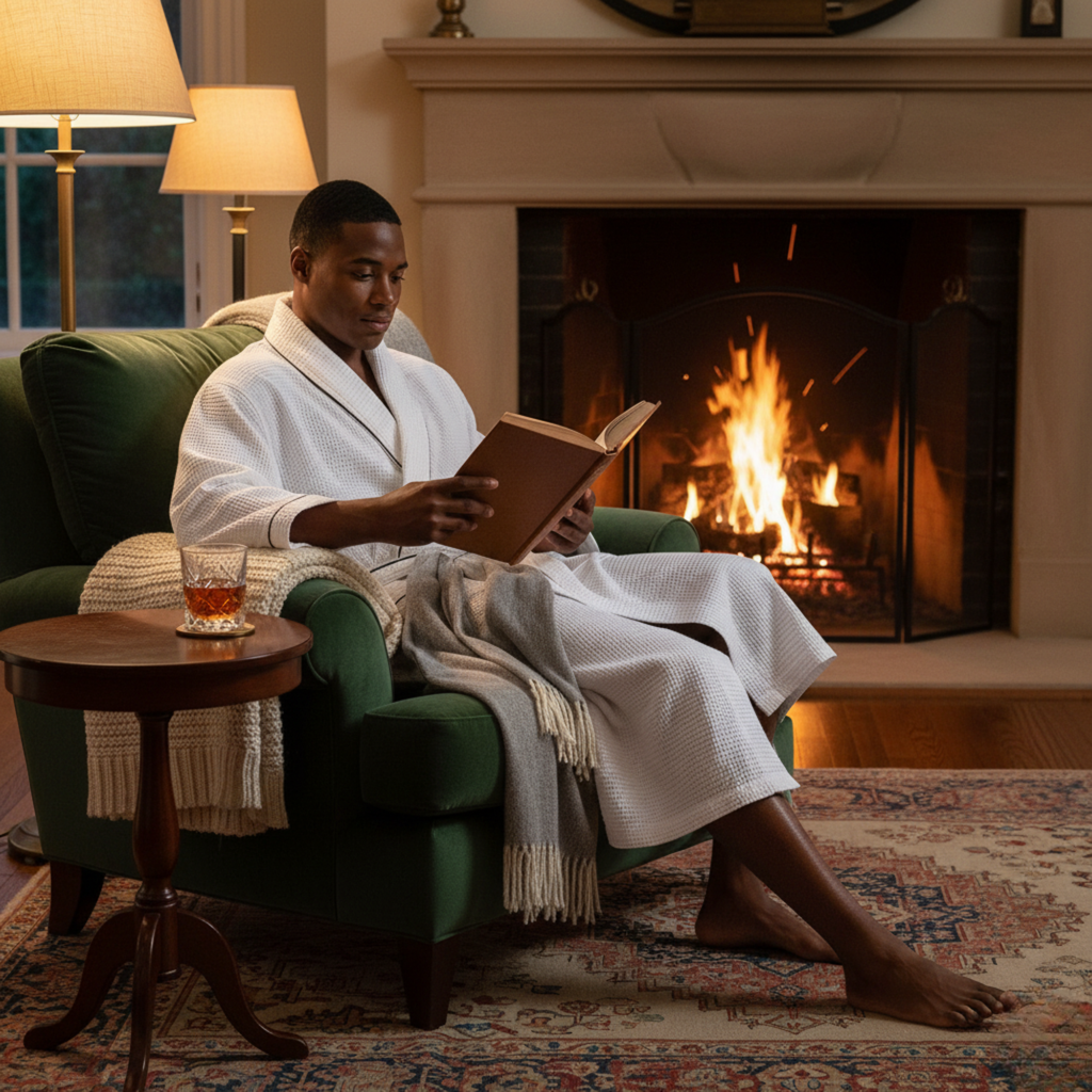 Premium Waffle Robe for Men