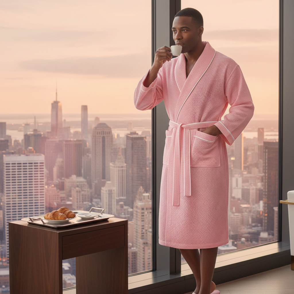 Premium Waffle Robe for Men