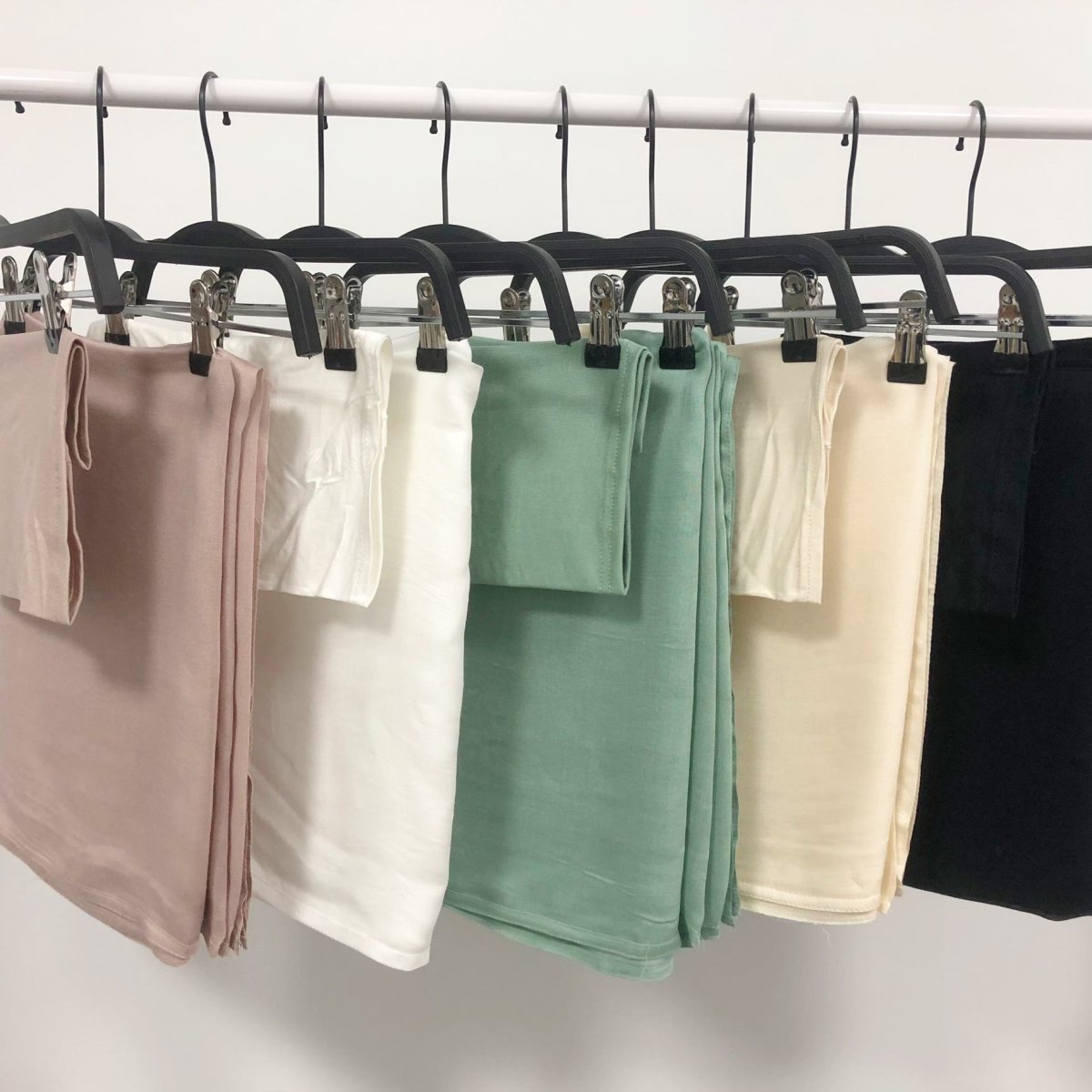 Pure Color Hijab &amp; Undercap 2-Piece Set
