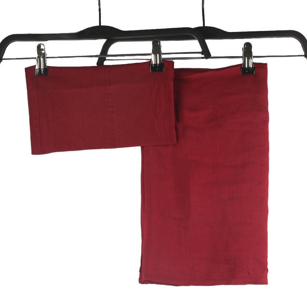 Pure Color Hijab &amp; Undercap 2-Piece Set