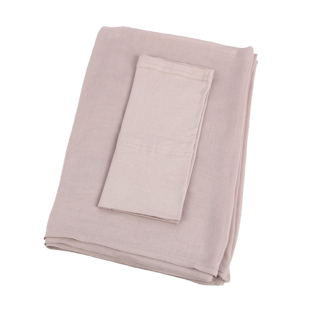 Pure Color Hijab &amp; Undercap 2-Piece Set