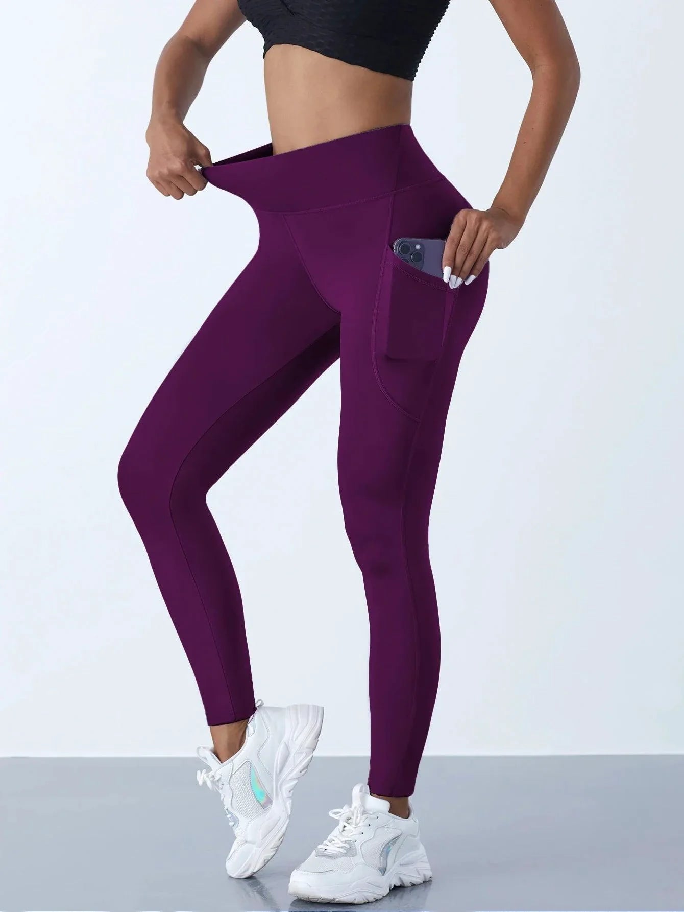 New! High Waist Women's Leggings/Yoga Pants/Tights w/Pockets