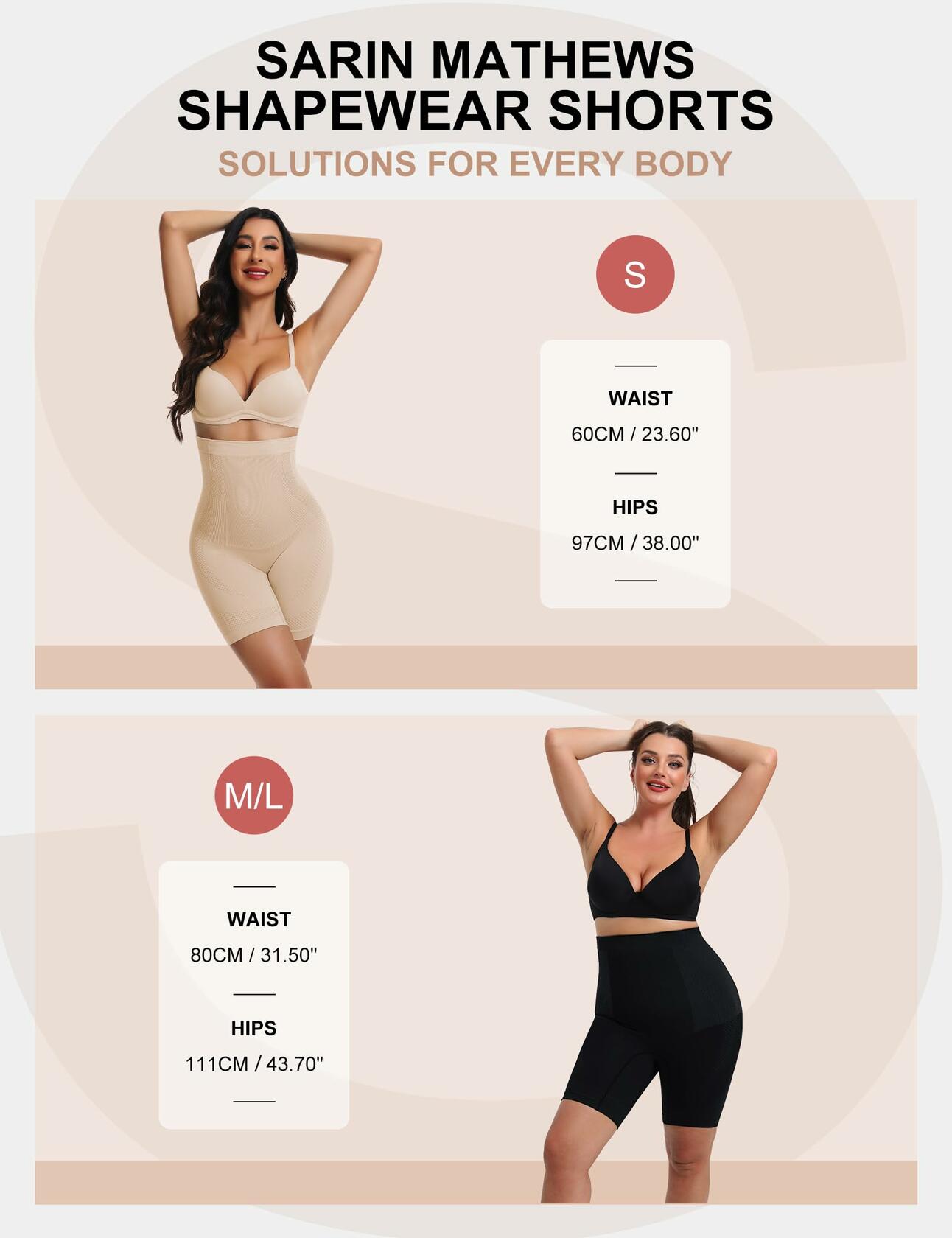 Sarin Mathews High-Waisted Shapewear Shorts